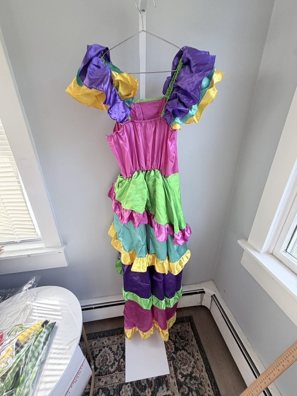 Chasing Fireflies Mardi Gras Jester Ruffle Costume Dress Size 6